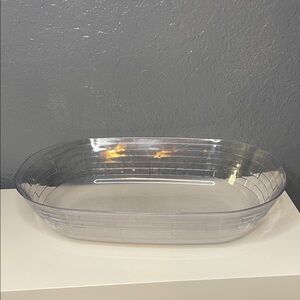 LONGABERGER 40502 LARGE 15" OVAL BASKET Hard Plastic Protector Basket LINER